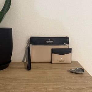 Kate Spade Double Zip Wristlet and Card Case